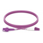 LC-SC Duplex OM4 Multimode OFNP 2.0mm Fiber Optik Patch Kablo