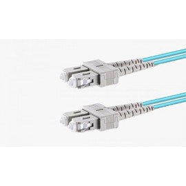 SC/UPC - LC/UPC OM3 50/125 Multi Mode Fiber Optik Patch Cord Duplex